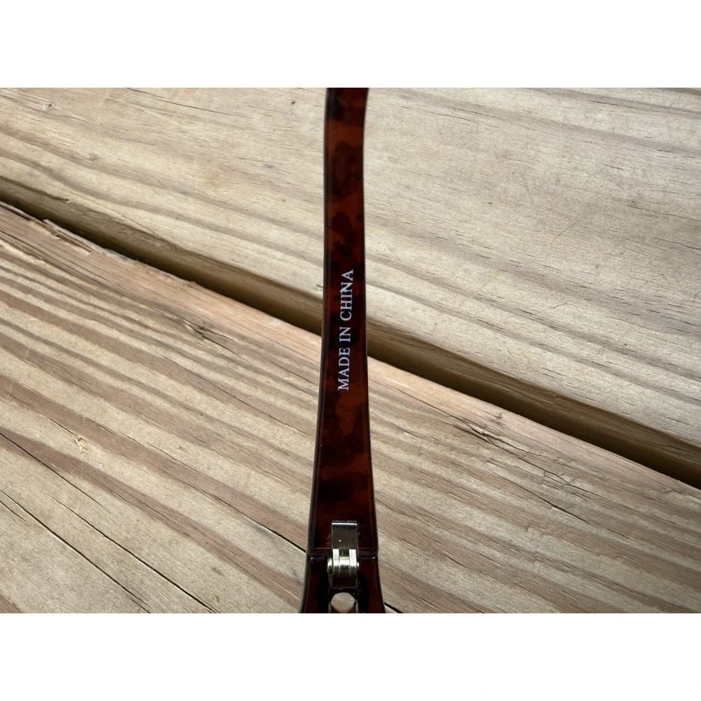 Vintage Y2K Tortoise Shell Sunglasses Oversized Square Purple Tint Lens